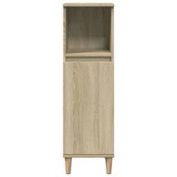 Berkfield Home Durable 3 Piece Bathroom Furniture Set Sonoma Oak Engineered Wood in Light Tan - thumbnail 7