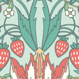 Origin Murals Birds, Fruit & Foliage Wall Mural in Green - Size: W350 cm x H280 cm - thumbnail 3