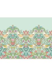 Origin Murals Birds, Fruit & Foliage Wall Mural in Green - Size: W350 cm x H280 cm - thumbnail 2