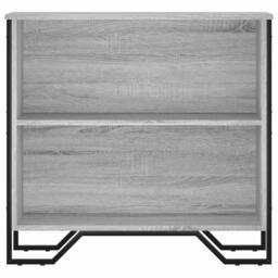 Berkfield Home Modern Bookcase Grey Sonoma 80x31x74.5 cm Engineered Wood - thumbnail 4