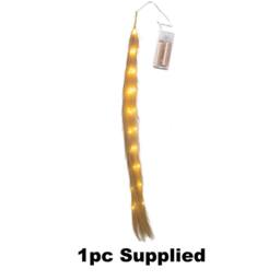 Shatchi 110cm Prelit Pampas Grass Hanging Decoration with Warm White LEDs in Gold - thumbnail 5