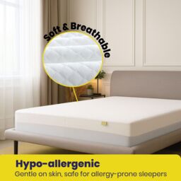 Brightr Sleep Waterproof Mattress Protector in White - Size: Double - thumbnail 3