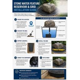 Buttercup Farm Granite Natural Surface Column Water Features (Set of 3) with Pump in Grey - thumbnail 4