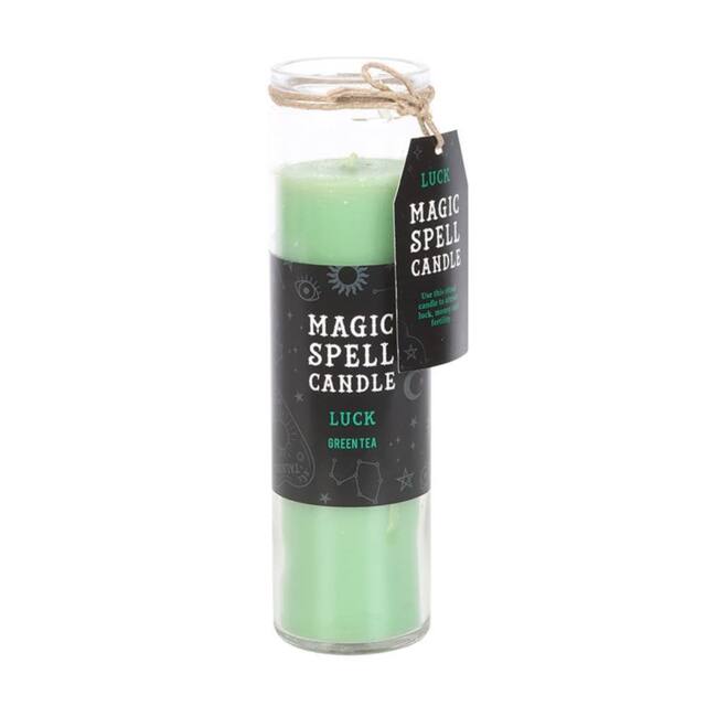 Something Different Magic Spell Luck Green Tea Tube Candle in Light Green - image 1