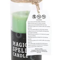 Something Different Magic Spell Luck Green Tea Tube Candle in Light Green - thumbnail 2
