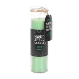 Something Different Magic Spell Luck Green Tea Tube Candle in Light Green - thumbnail 1
