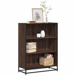 Berkfield Home Book Cabinet Brown Oak 80.5x35x107.5 cm Engineered Wood - thumbnail 1