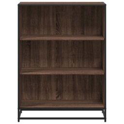 Berkfield Home Book Cabinet Brown Oak 80.5x35x107.5 cm Engineered Wood - thumbnail 4