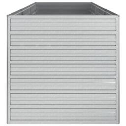Berkfield Home Garden Raised Bed 240x80x77 cm Galvanized Steel Silver - Size: 240 x 80 x 77 cm - thumbnail 5