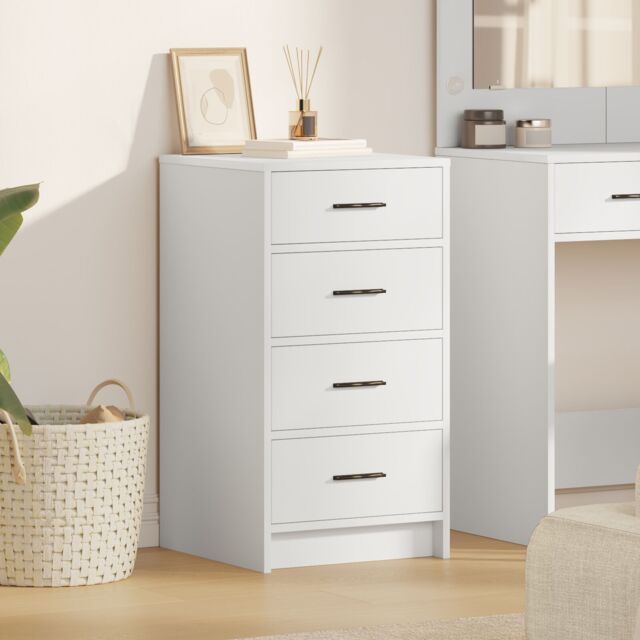 Berkfield Home Sideboard White 40x41x75 cm Engineered Wood - Size: 40 x 41 x 75 cm - image 1