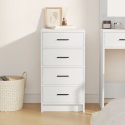 Berkfield Home Sideboard White 40x41x75 cm Engineered Wood - Size: 40 x 41 x 75 cm - thumbnail 4