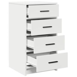 Berkfield Home Sideboard White 40x41x75 cm Engineered Wood - Size: 40 x 41 x 75 cm - thumbnail 5