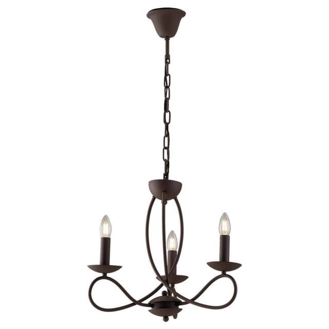Netlighting GINEVRA 3 Light Chandeliers Corten 48x43cm in Brown - Size: 48x43 cm