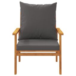Berkfield Home 5 Piece Garden Lounge Set with Cushions Solid Wood Acacia in Brown - thumbnail 6
