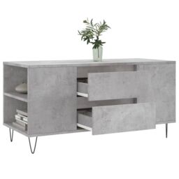 Berkfield Home Coffee Table Concrete Grey 102x44.5x50 cm Engineered Wood - thumbnail 4