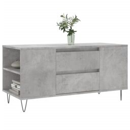 Berkfield Home Coffee Table Concrete Grey 102x44.5x50 cm Engineered Wood - thumbnail 3