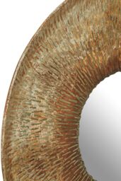 Orsina Faiza Large Textured Wall Mirror in Gold - thumbnail 3