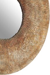 Orsina Faiza Large Textured Wall Mirror in Gold - thumbnail 4