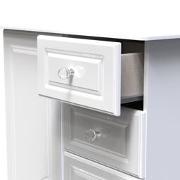 Ready Assembled 2 U Stratford 1 Door 5 Drawer Childrens Wardrobe (Ready Assembled) in White - thumbnail 6