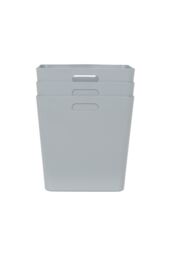 Wham Plastic Studio Basket 15.01 Cube in Grey - thumbnail 3