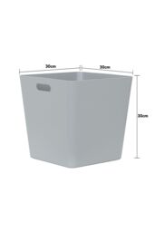 Wham Plastic Studio Basket 15.01 Cube in Grey - thumbnail 4