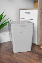Wham Plastic Studio Basket 15.01 Cube in Grey