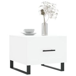 Berkfield Home Coffee Tables 2 pcs White 50x50x40 cm Engineered Wood - Size: 50 x 50 x 40 cm - thumbnail 3