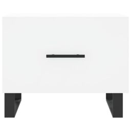 Berkfield Home Coffee Tables 2 pcs White 50x50x40 cm Engineered Wood - Size: 50 x 50 x 40 cm - thumbnail 6