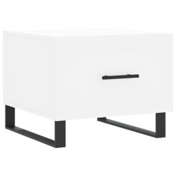 Berkfield Home Coffee Tables 2 pcs White 50x50x40 cm Engineered Wood - Size: 50 x 50 x 40 cm - thumbnail 5