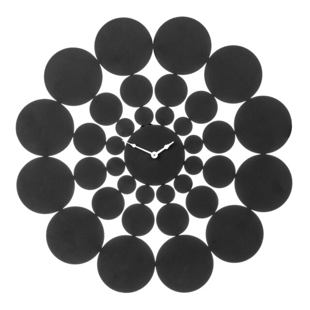 Orsina Black Discs Design Wall Clock - image 1
