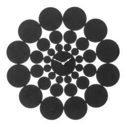 Orsina Black Discs Design Wall Clock - thumbnail 3