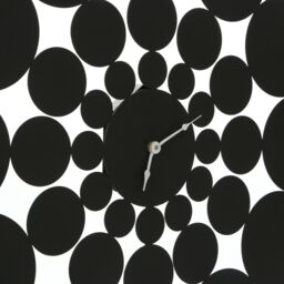Orsina Black Discs Design Wall Clock - thumbnail 2