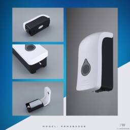 MYLEK ProWashroom 750ml Bathroom Handwash Soap Dispenser in White - Size: 1000mm x 1000mm - thumbnail 8