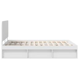 Berkfield Home Bed Frame with Headboard White 150 x 200 cm Solid Pine Wood - thumbnail 8