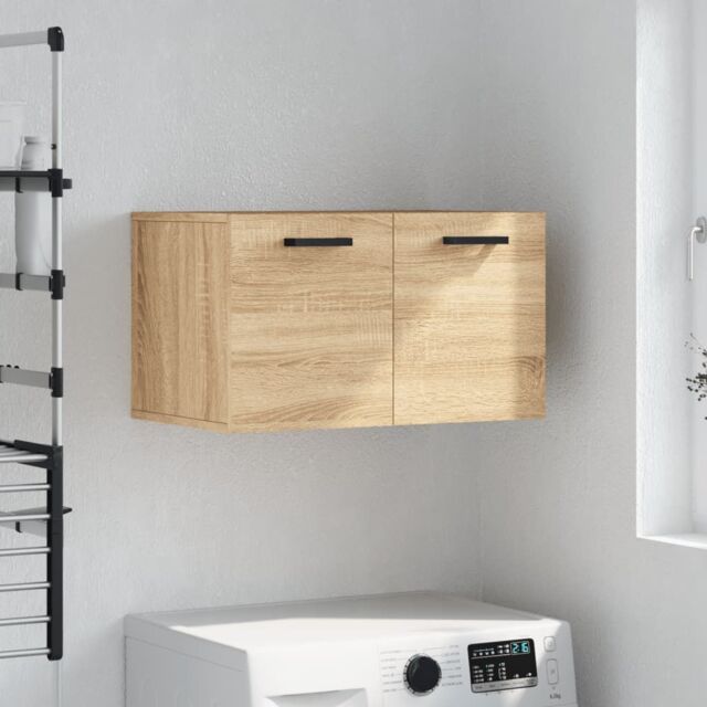 Berkfield Home Wall Cabinet Sonoma Oak 60x36.5x35 cm Engineered Wood in Brown - image 1