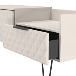 Ready Assembled 2 U Islay 2 Drawer Coffee TV Unit (Ready Assembled) in Taupe - thumbnail 6