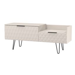 Ready Assembled 2 U Islay 2 Drawer Coffee TV Unit (Ready Assembled) in Taupe - thumbnail 4
