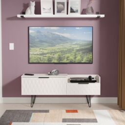 Ready Assembled 2 U Islay 2 Drawer Coffee TV Unit (Ready Assembled) in Taupe - thumbnail 1