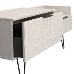 Ready Assembled 2 U Islay 2 Drawer Coffee TV Unit (Ready Assembled) in Taupe - thumbnail 7