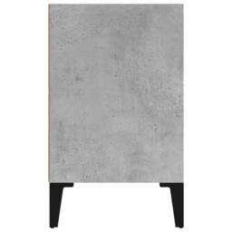 Berkfield Home Sturdy Bed Cabinet with Metal Legs Concrete Grey 40x30x50 cm - Size: 40 x 30 x 50 cm - thumbnail 5