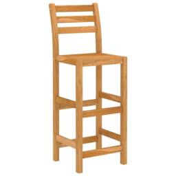 Berkfield Home 5 Piece Outdoor Bar Set Solid Acacia Wood in Brown - thumbnail 5