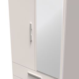 Ready Assembled 2 U Windsor 2 Door 2 Drawer Mirrored Wardrobe (Ready Assembled) in Taupe - thumbnail 4