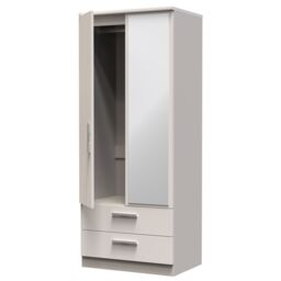 Ready Assembled 2 U Windsor 2 Door 2 Drawer Mirrored Wardrobe (Ready Assembled) in Taupe - thumbnail 5