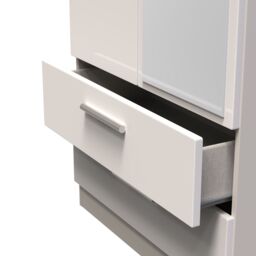 Ready Assembled 2 U Windsor 2 Door 2 Drawer Mirrored Wardrobe (Ready Assembled) in Taupe - thumbnail 6
