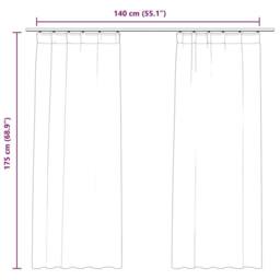 Berkfield Home Blackout Curtains 2 pcs with Hooks Velvet Black 140x175 cm - thumbnail 7