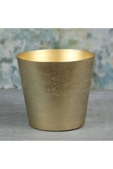 KDMD Gold Mayfair Long Tom Large Indoor Planter - image 1