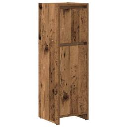 Berkfield Home 4 Piece Bathroom Furniture Set Old Wood Engineered Wood in Brown - thumbnail 4