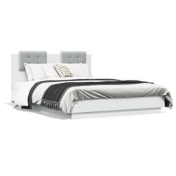 Berkfield Home Bed Frame without Mattress White 120x190 cm Small Double - thumbnail 2