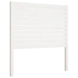 Berkfield Home Beautiful Bed Headboard White 96x4x100 cm Solid Wood Pine - Size: 96 x 4 x 100 cm - thumbnail 3