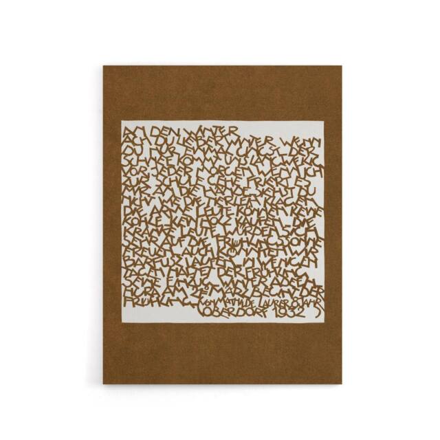 "Artery8 Winter Typography Painting Reijer Stolk Canvas Wall Art Print in Brown - Size: W18"" x H24""" - image 1